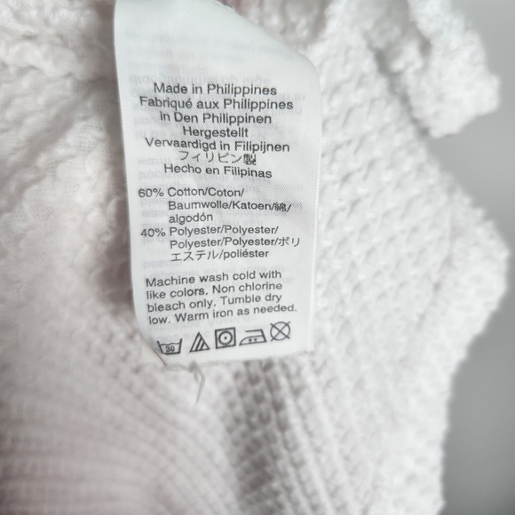 EUC J. Crew White Swiss Dot Sleeveless Top Size Medium - Picture 11 of 11